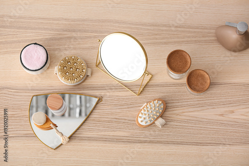 Mirrors, massage body brush...