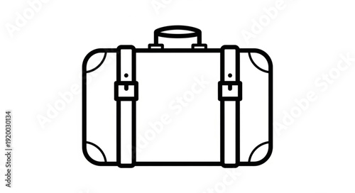 suitcase isolated on white