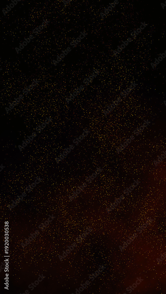 Obraz premium Perfect vertical fire particles embers sparks on black background . Texture overlays.
