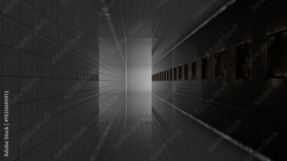 Fototapeta premium Light at End of Tunnel Liminal Space