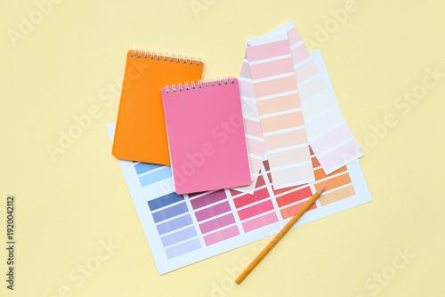 Different paint color palet...