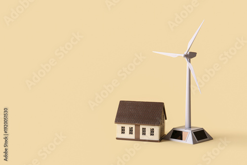 Wind turbine and house mode...