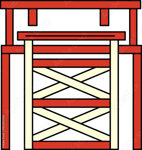 Architecture Traditional Japanese Torii gate entrance