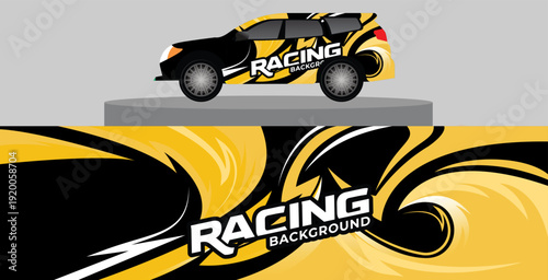 car sticker design, abstract car wrap template, car decal wrap design, car livery template design