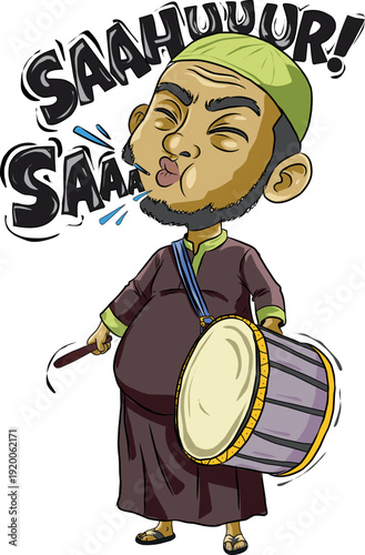 picture of people waking up for suhoor on the night of Ramadan