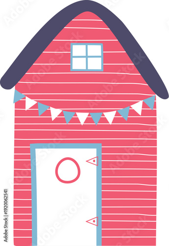 Illustration Set Things Related Beach Beach House