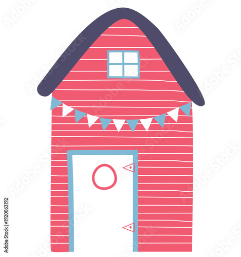 Illustration Set Things Related Beach Beach House