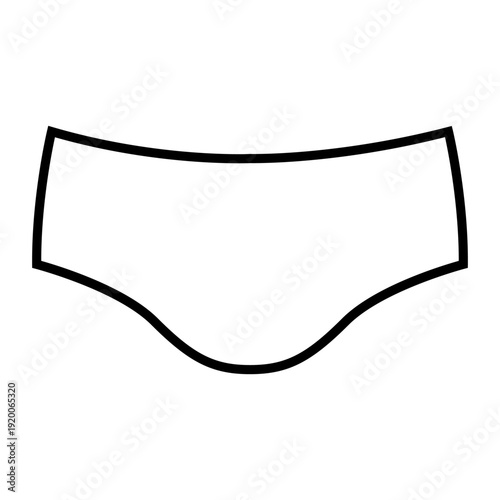 Underpants icon vector. Underwear  Illustration sign. Drawers symbol. pants logo.