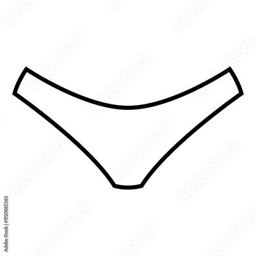 Underpants icon vector. Underwear  Illustration sign. Drawers symbol. pants logo.