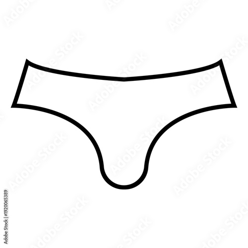 Underpants icon vector. Underwear  Illustration sign. Drawers symbol. pants logo.