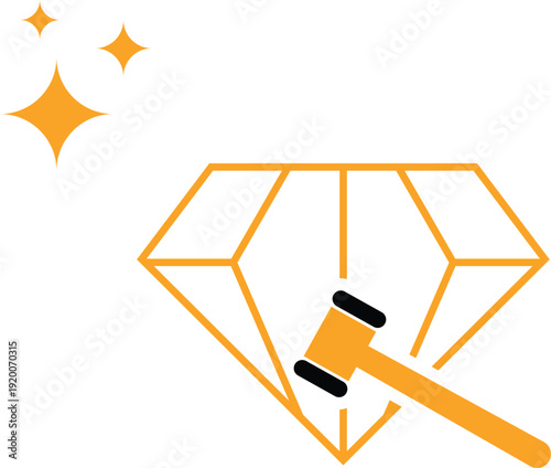 jewellery auction logo design