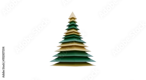 Modern Geometric Christmas Tree Design