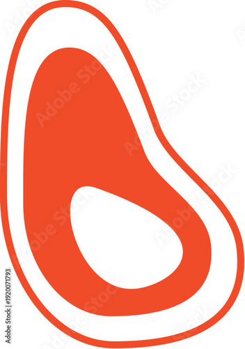 Raw Beef Steak Meat Icon Minimal Butcher Food Symbol Vector Illustration