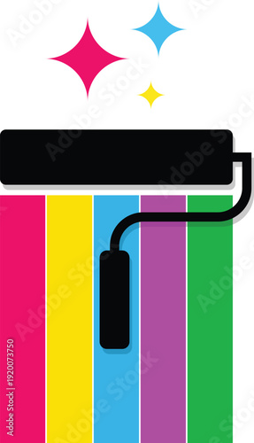 Home painter service logo design, House painting logo