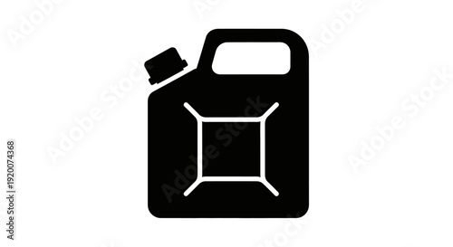 Black silhouette of a fuel canister icon.