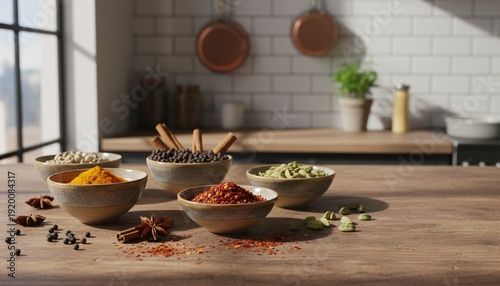 Wallpaper Mural Spices for cooking seasoning in the kitchen Torontodigital.ca