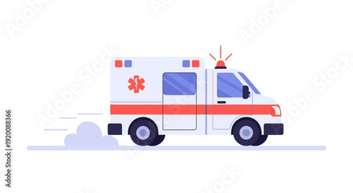 Ambulance Emergency Vehicle Medical Assistance.