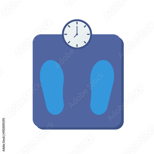 Weight Scale with Clock Icon