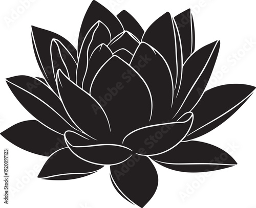 Lotus Flower Silhouette Zen Yoga Meditation Vector

Minimalist Water Lily Silhouette Botanical Art

Lotus Silhouette for Wellness and Spirituality