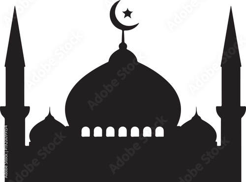 Ramadan Kareem Mosque Silhouette with Crescent Moon

Islamic Architecture Mosque Silhouette Greeting Card

Ramadan Mubarak Celebration Mosque Silhouette Art