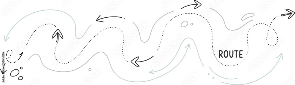 Obraz premium A black and white illustration of a wavy line with insects and the word acute isolated on transparent background