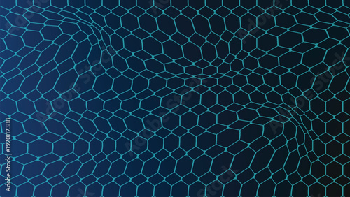 Modern abstract molecules structure for science or medical background. DNA helix or atom visualization. Molecular wave flow abstract background. illustration.