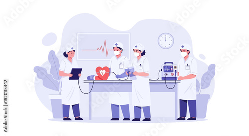 Medical professionals collaborating in a healthcare setting.