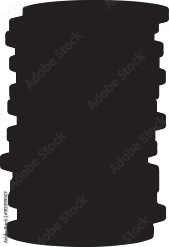 Stack of messy papers or documents with uneven top and bottom edges