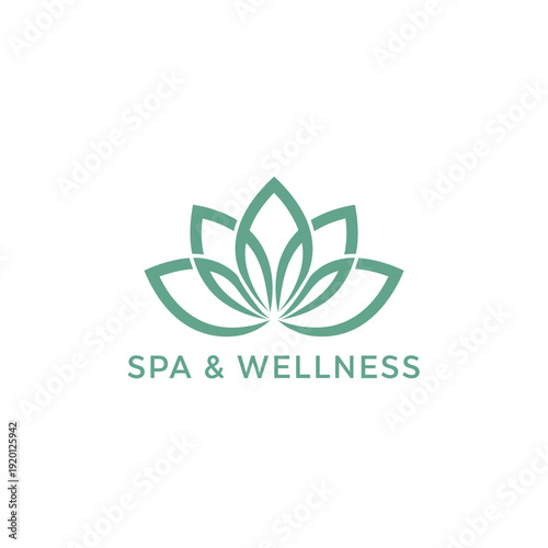Serene Lotus Illustration for Spa and Wellness Centers