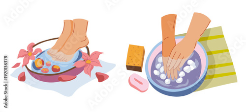 Modern Creative People Line Art Set