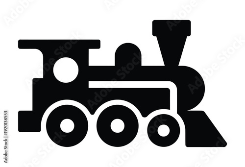Vector of a classic steam train