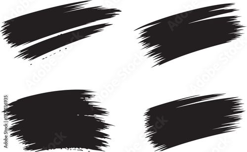 brushstroke black ink mark for logo poster background texture vectors