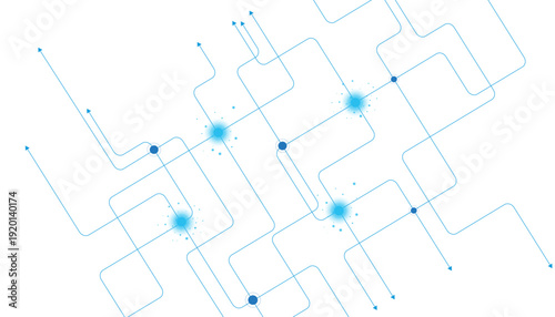 Abstract futuristic technology background. Technology background with crossed lines and dots.