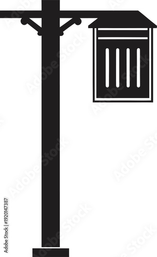 Simple black t shape design element on transparent background silhouette