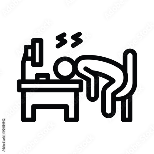 overload line icon illustration vector graphic.eps