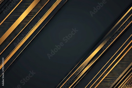 Dark background with diagonal gold lines and dotted texture