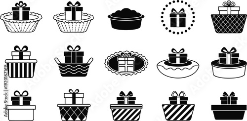 Set of professional road cyclist silhouette vector icons featuring athletes in racing positions, bicycle competition illustrations, triathlon sports training, and outdoor cycling activity silhouettes.