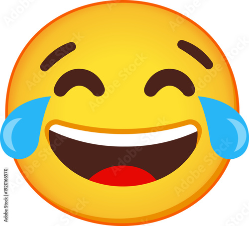 Face With Tears Of Joy emoji vector 