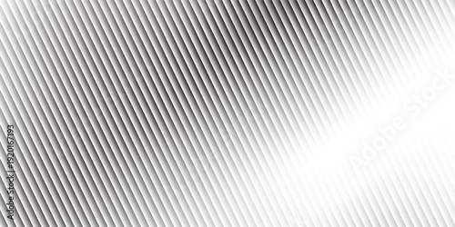 Metallic abstract wavy stripes background. Shiny metal striped surface. Abstract futuristic white silver architecture background. Modern design with wavy pattern. Futuristic interior concept.