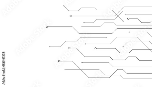 Vector digital lines graphic abstract technology background circuit board