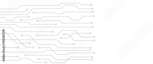 Vector digital lines graphic abstract technology background circuit board