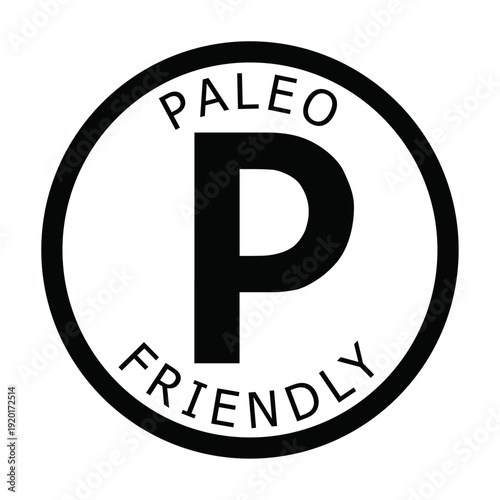 Paleo friendly logo design with bold typography
