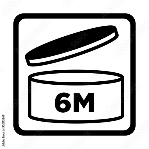 Six month storage container with lid open