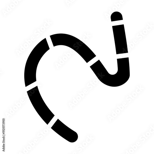 Worm Vector Glyph Icon Design