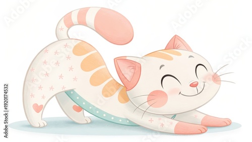 Funny baby cat and dog playing with a blue bird