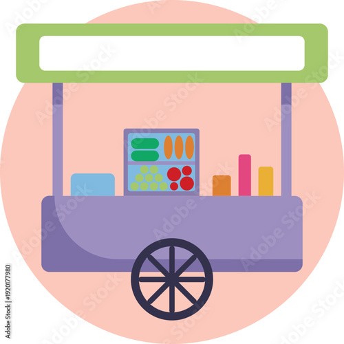 Street food sold from small local stalls, typically offering quick, freshly made Thai dishes.