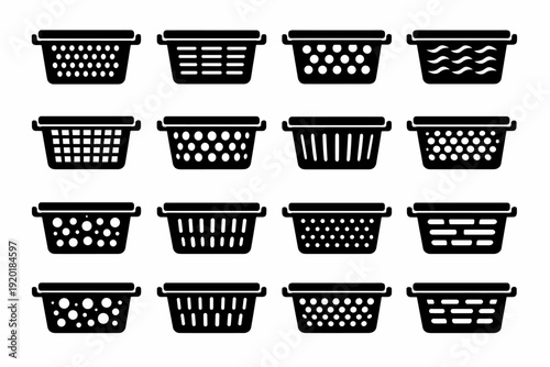 Image pattern airflow icon view slotted walls breathable generation circular release simple