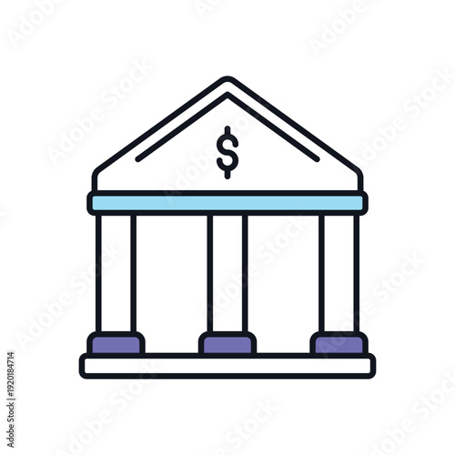 Bank Deposit vector icon