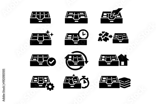 Helper concept streamlined simple vector routine generation image solution effortless efficient icon