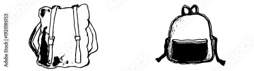 A classic blue knapsack, ready for adventure